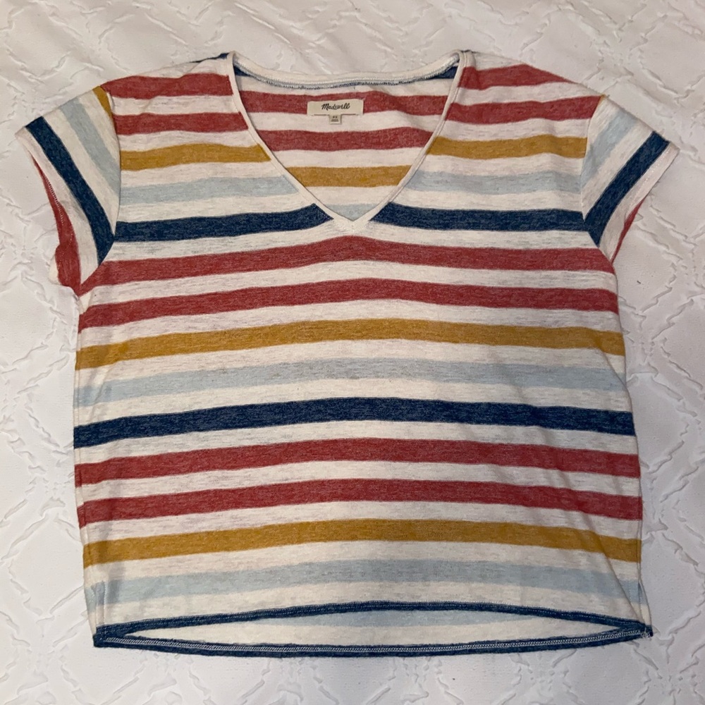Madewell colorful stripped tee